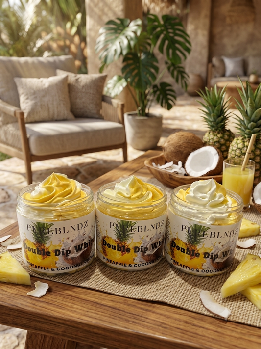 DOUBLE DIP WHIPZ:Pineapple & Coconut Cream Whipped Body Butter