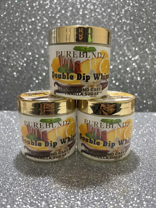 DOUBLE DIP WHIPZ:Lemon Pound Cake & Vanilla Sugar Whipped Body Butter